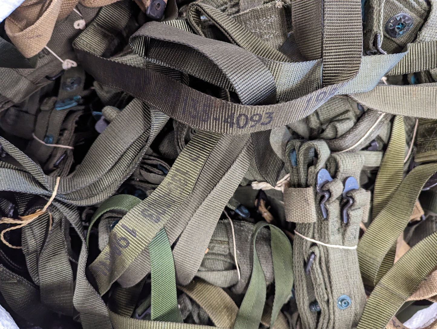 10 Various Army Surplus Straps
