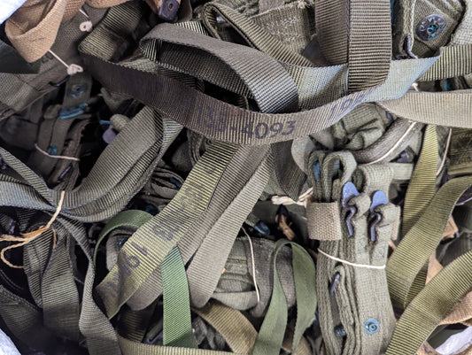 10 Various Army Surplus Straps